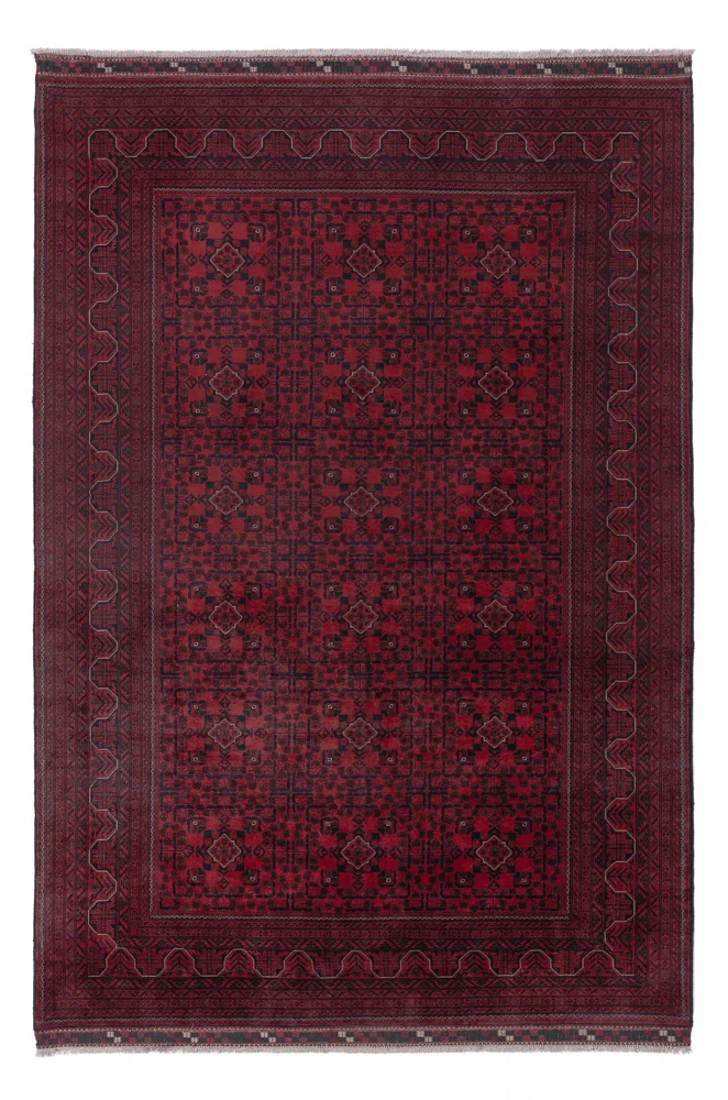 Afghanske tepper - Kunduz - 288 x 198 cm - mørk rød