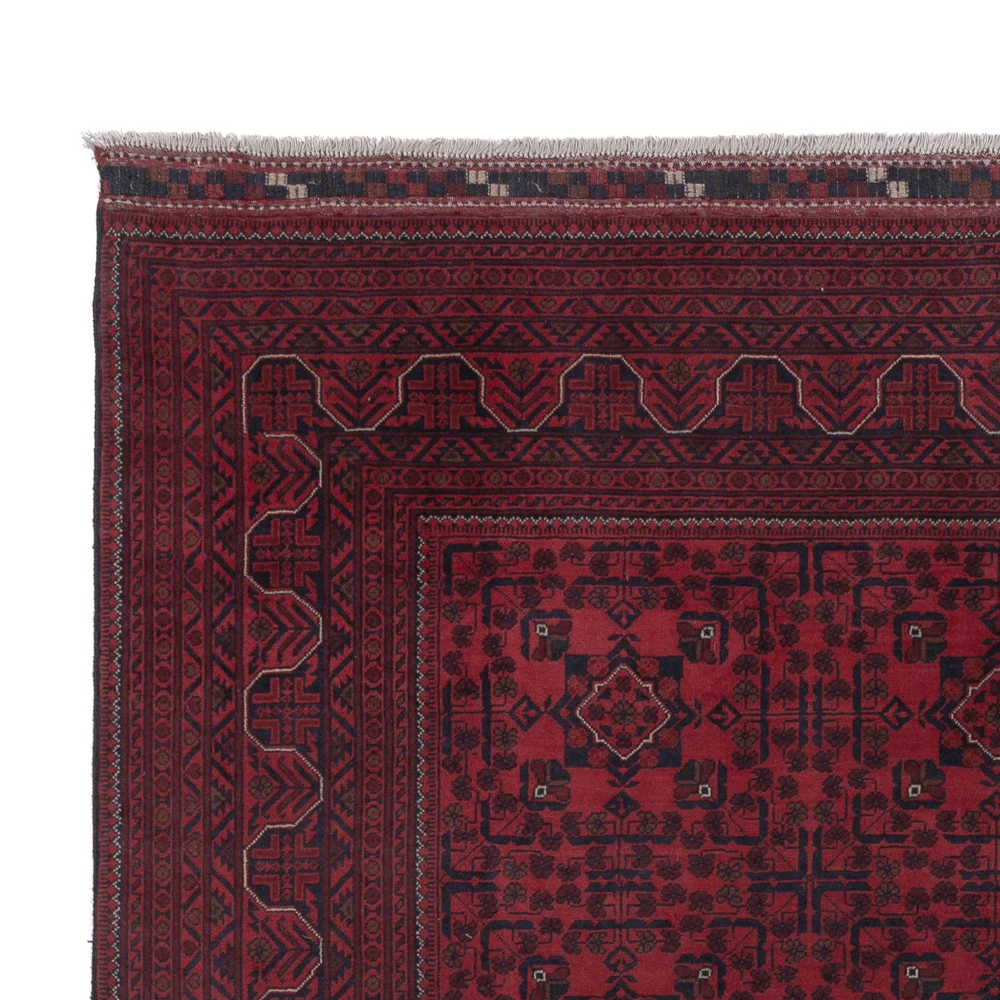 Afghanske tepper - Kunduz - 288 x 198 cm - mørk rød