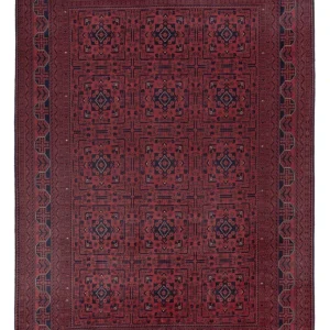 Afghanske tepper - Kunduz - 289 x 195 cm - mørk rød