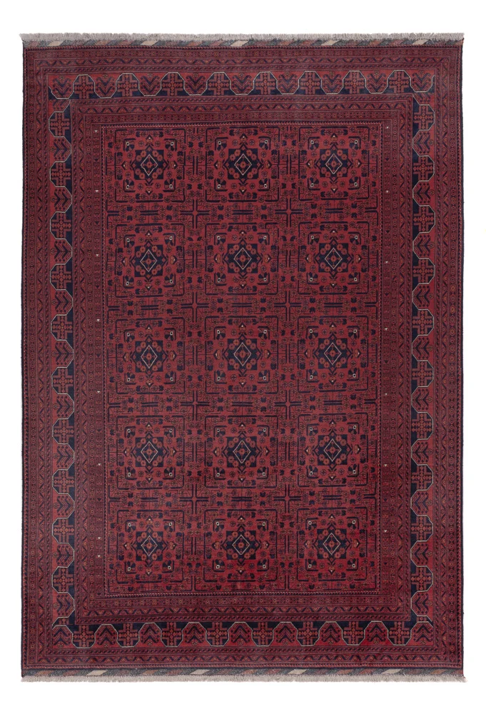Afghanske tepper - Kunduz - 289 x 195 cm - mørk rød