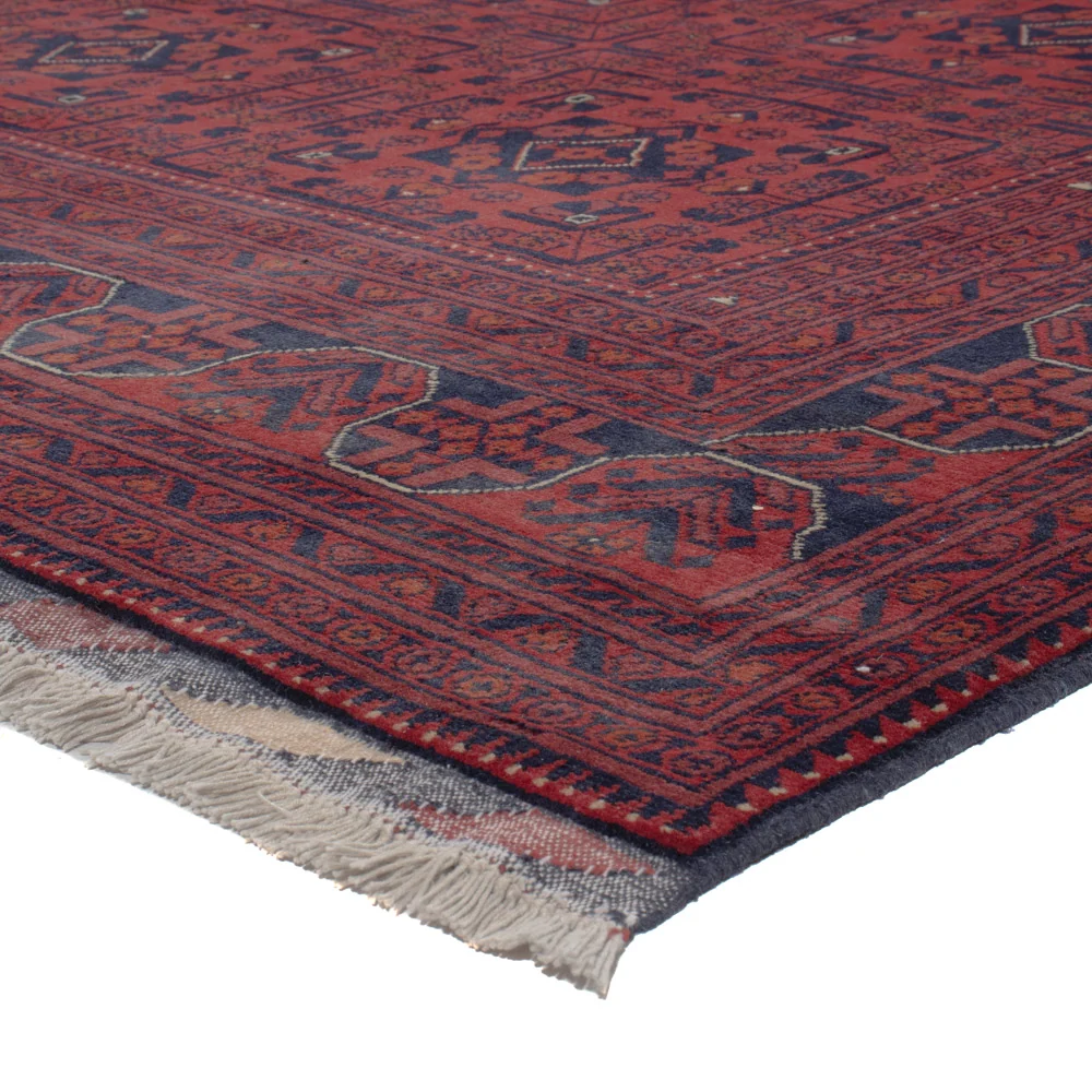 Afghanske tepper - Kunduz - 289 x 195 cm - mørk rød