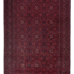 Afghanske tepper - Kunduz - 290 x 195 cm - mørk rød