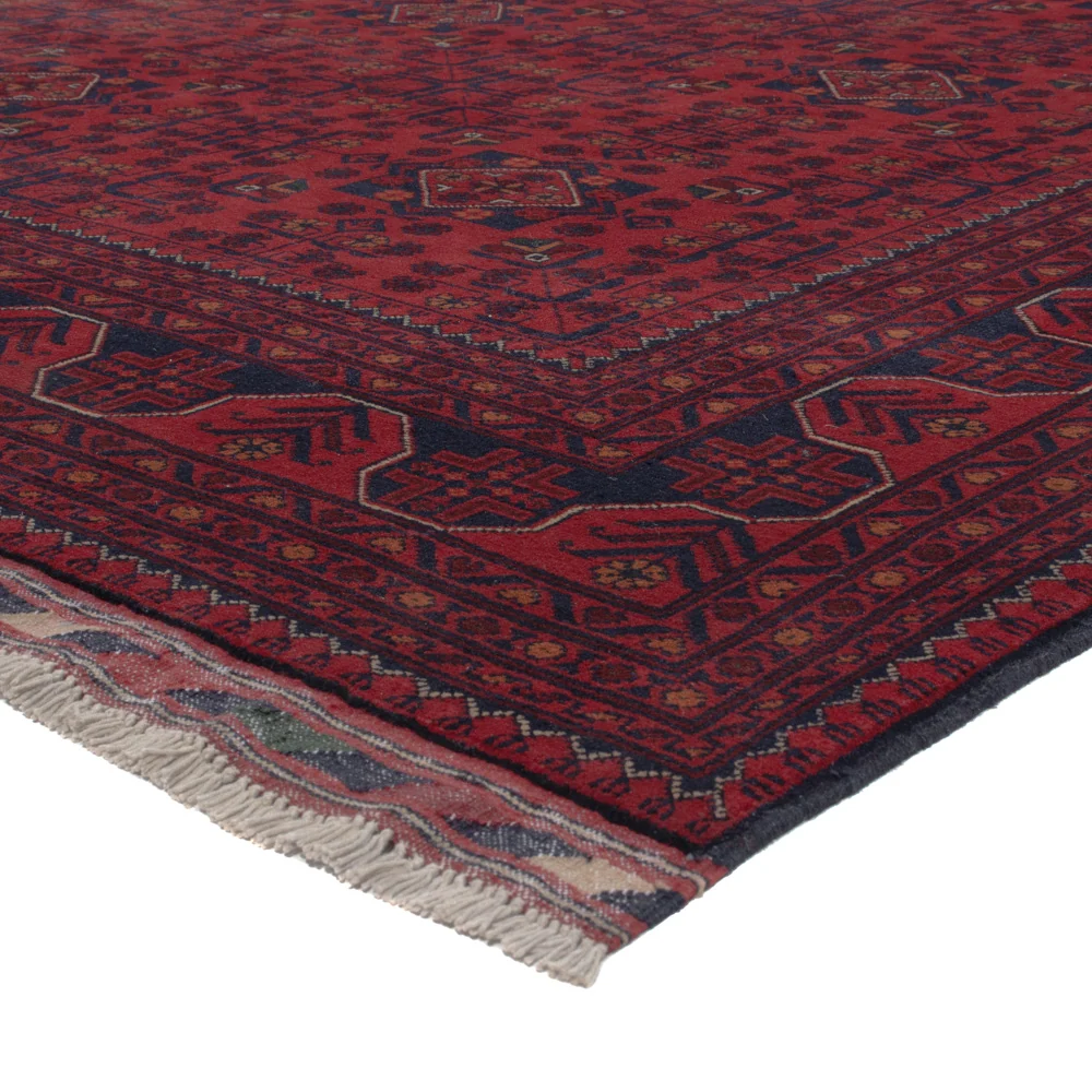Afghanske tepper - Kunduz - 290 x 198 cm - mørk rød