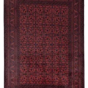 Afghanske tepper - Kunduz - 291 x 192 cm - rød
