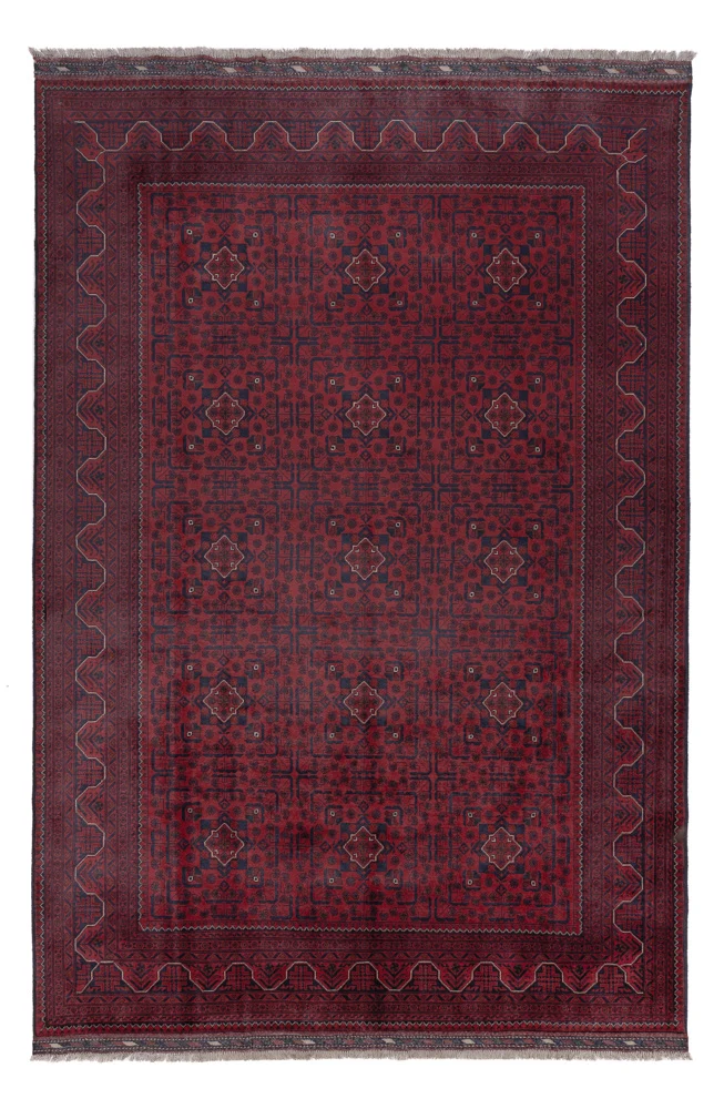 Afghanske tepper - Kunduz - 292 x 200 cm - mørk rød