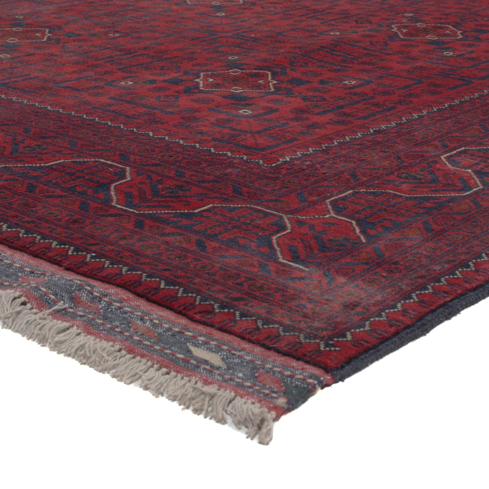 Afghanske tepper - Kunduz - 292 x 200 cm - mørk rød