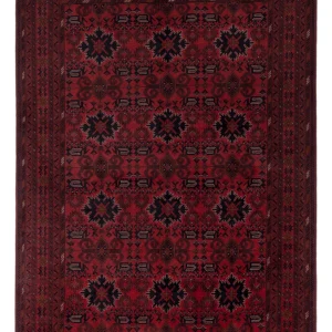 Afghanske tepper - Kunduz - 293 x 199 cm - rød