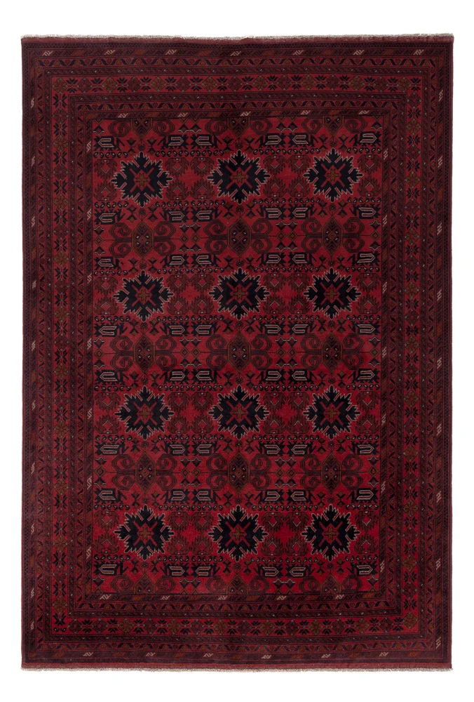Afghanske tepper - Kunduz - 293 x 199 cm - rød