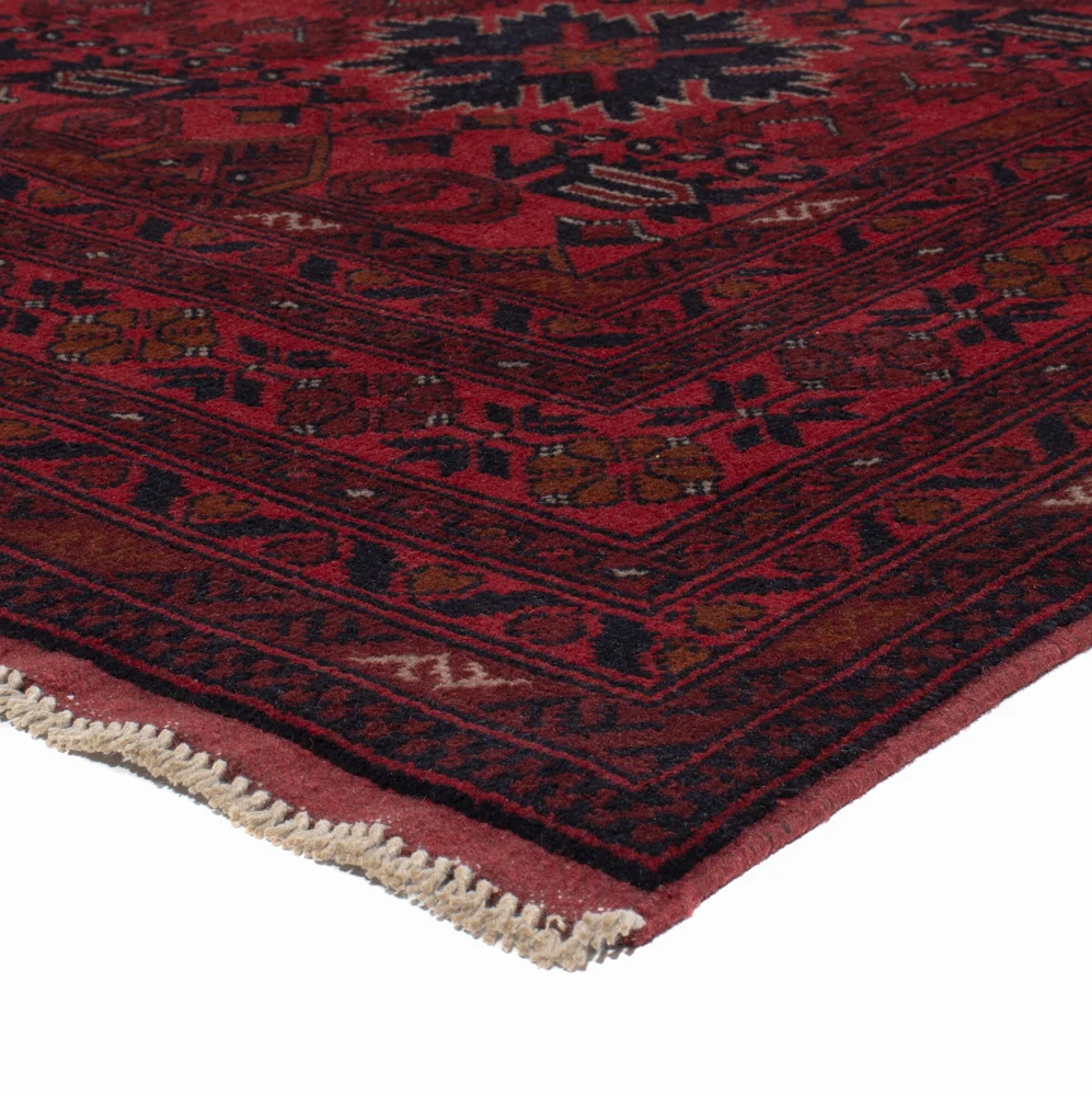 Afghanske tepper - Kunduz - 293 x 199 cm - rød