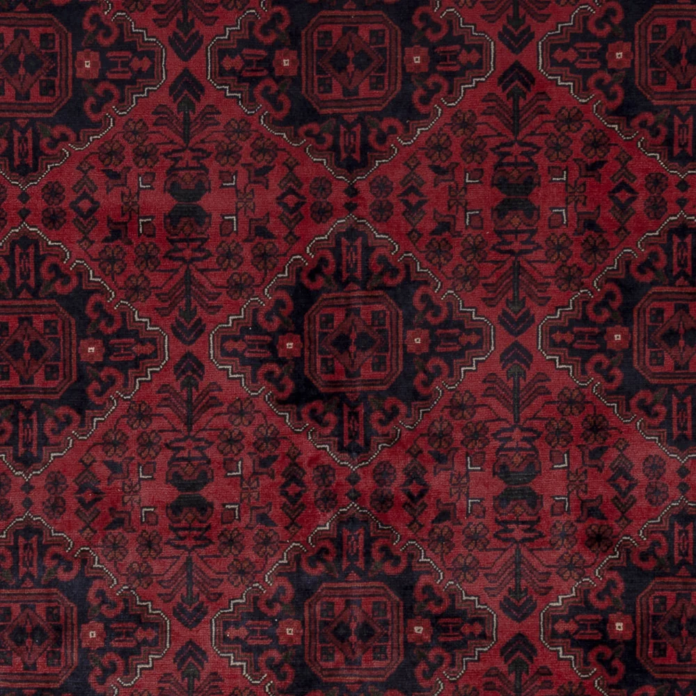 Afghanske tepper - Kunduz - 294 x 199 cm - rød