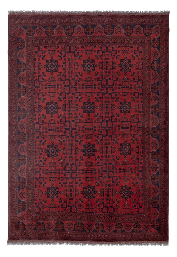 Afghanske tepper - Kunduz - 294 x 207 cm - rød