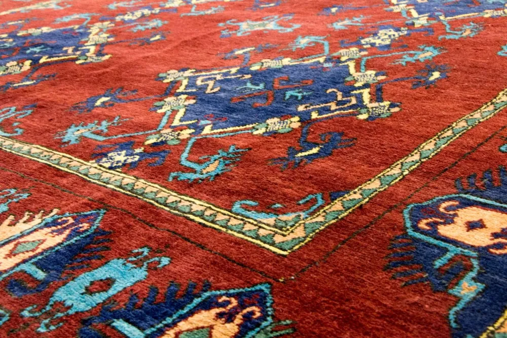 Afghanske tepper - Kunduz - 294 x 211 cm - rød