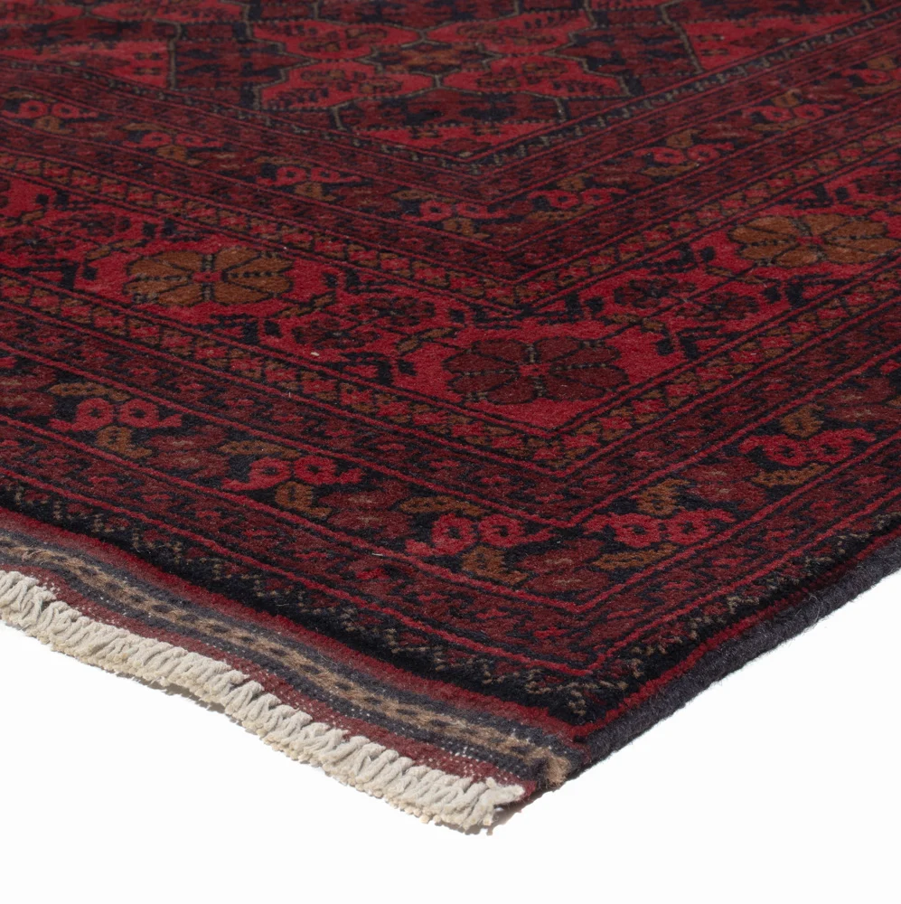 Afghanske tepper - Kunduz - 295 x 197 cm - rød