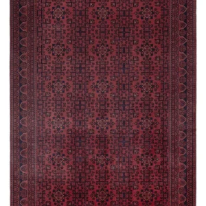Afghanske tepper - Kunduz - 295 x 200 cm - mørk rød