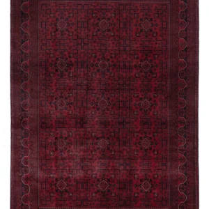 Afghanske tepper - Kunduz - 295 x 201 cm - mørk rød