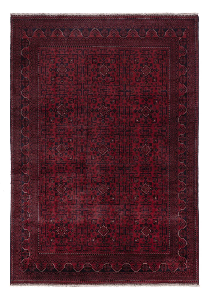 Afghanske tepper - Kunduz - 295 x 201 cm - mørk rød