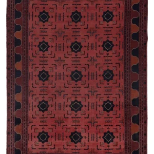 Afghanske tepper - Kunduz - 295 x 204 cm - rød