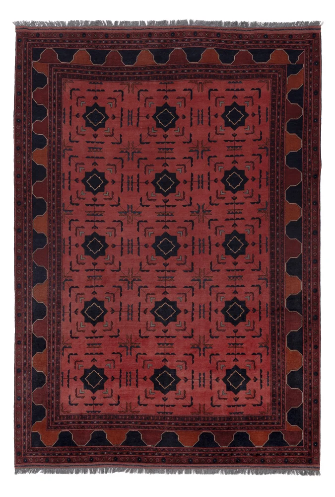 Afghanske tepper - Kunduz - 295 x 204 cm - rød