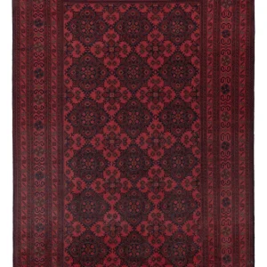 Afghanske tepper - Kunduz - 296 x 196 cm - rød