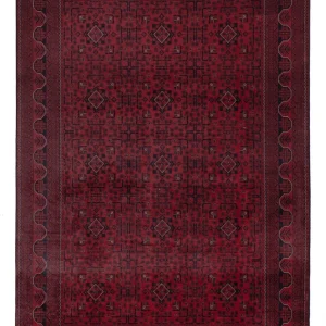 Afghanske tepper - Kunduz - 296 x 200 cm - mørk rød