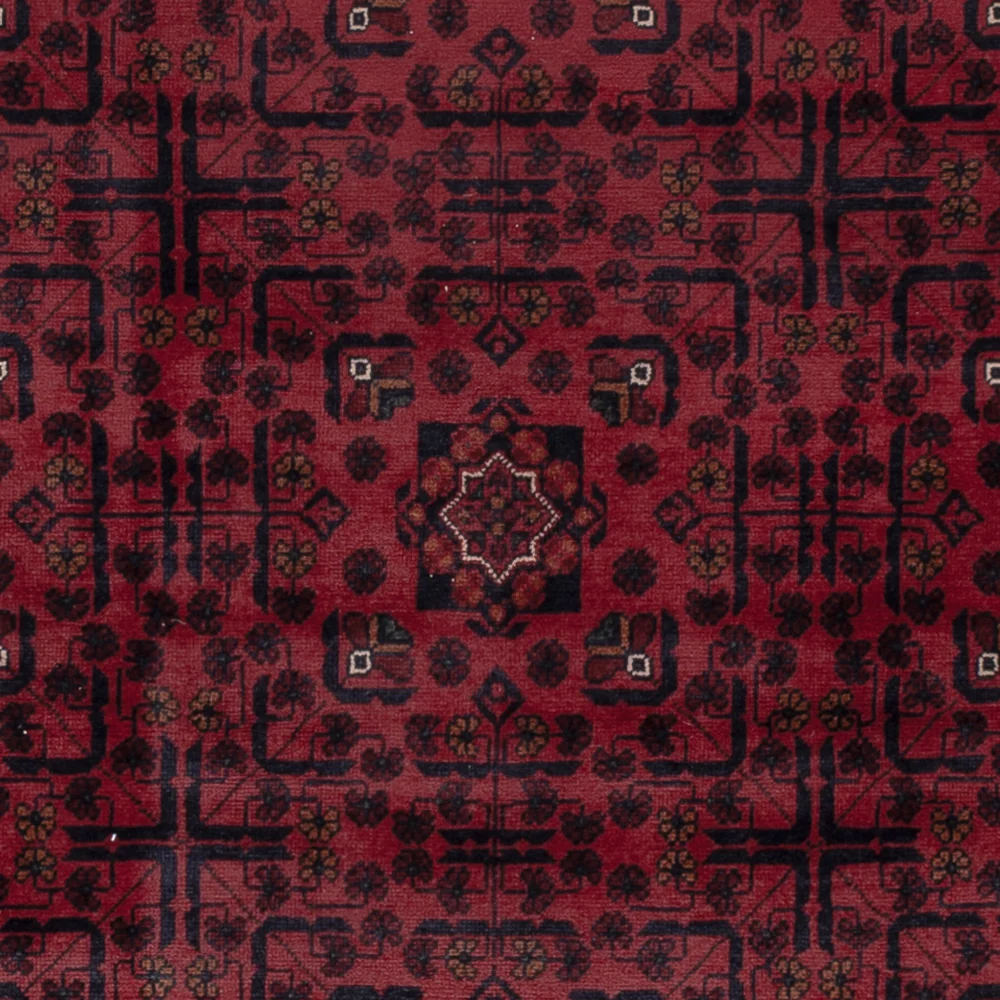 Afghanske tepper - Kunduz - 296 x 207 cm - mørk rød