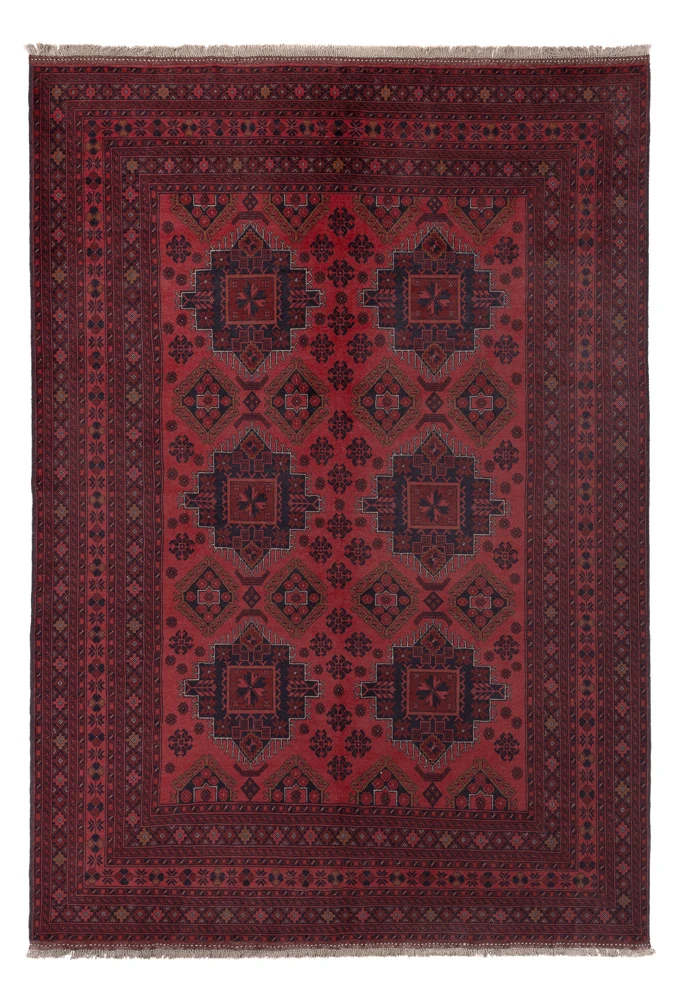 Afghanske tepper - Kunduz - 297 x 205 cm - rød