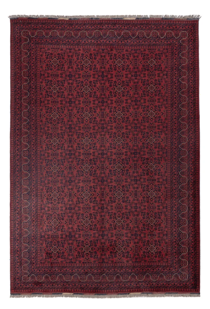 Afghanske tepper - Kunduz - 297 x 208 cm - mørk rød