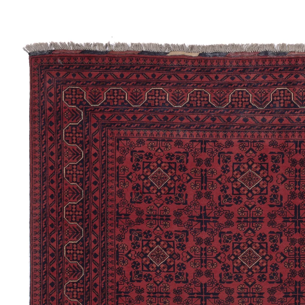 Afghanske tepper - Kunduz - 297 x 208 cm - mørk rød
