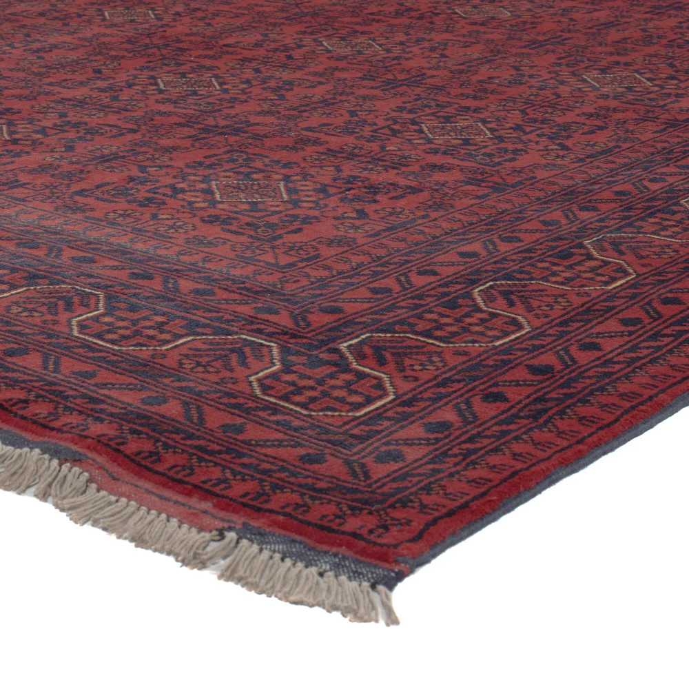 Afghanske tepper - Kunduz - 297 x 208 cm - mørk rød