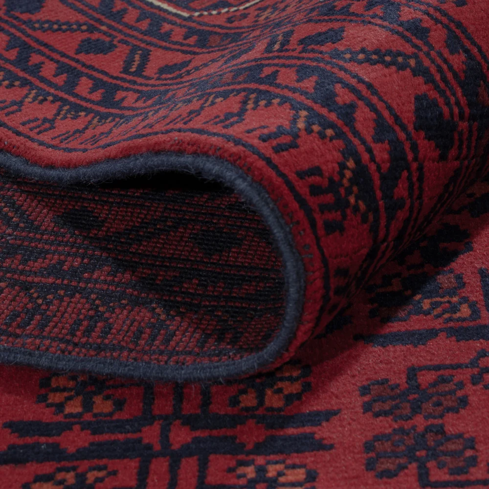 Afghanske tepper - Kunduz - 297 x 208 cm - mørk rød