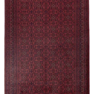 Afghanske tepper - Kunduz - 297 x 208 cm - mørk rød