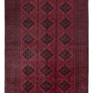 Afghanske tepper - Kunduz - 298 x 200 cm - mørk rød