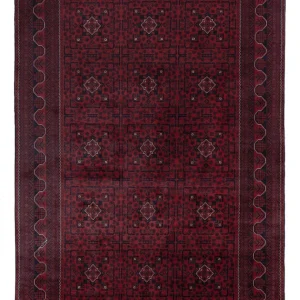 Afghanske tepper - Kunduz - 298 x 201 cm - mørk rød