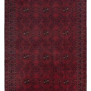 Afghanske tepper - Kunduz - 298 x 202 cm - mørk rød