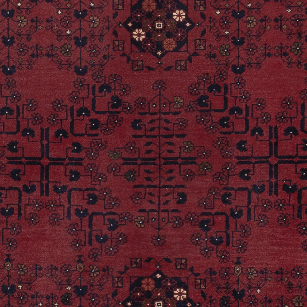 Afghanske tepper - Kunduz - 298 x 202 cm - mørk rød