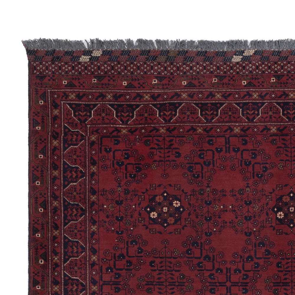 Afghanske tepper - Kunduz - 298 x 202 cm - mørk rød