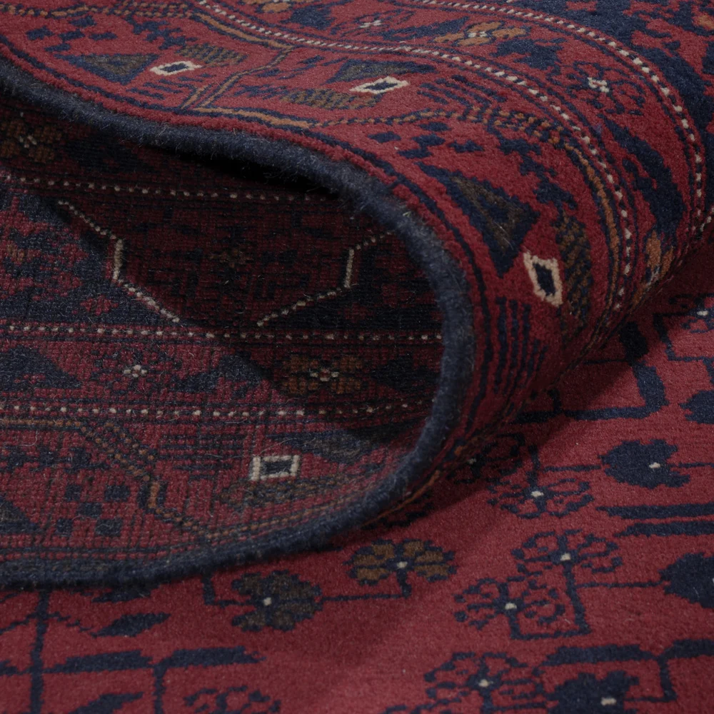 Afghanske tepper - Kunduz - 298 x 202 cm - mørk rød