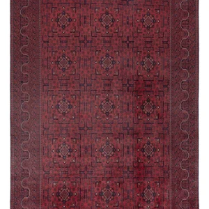 Afghanske tepper - Kunduz - 299 x 196 cm - mørk rød