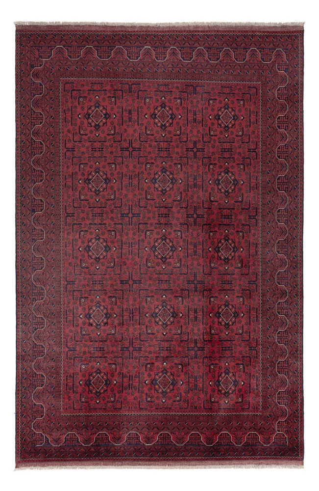 Afghanske tepper - Kunduz - 299 x 196 cm - mørk rød