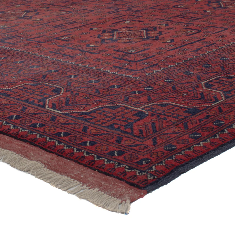 Afghanske tepper - Kunduz - 299 x 196 cm - mørk rød