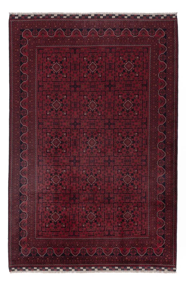 Afghanske tepper - Kunduz - 300 x 197 cm - mørk rød