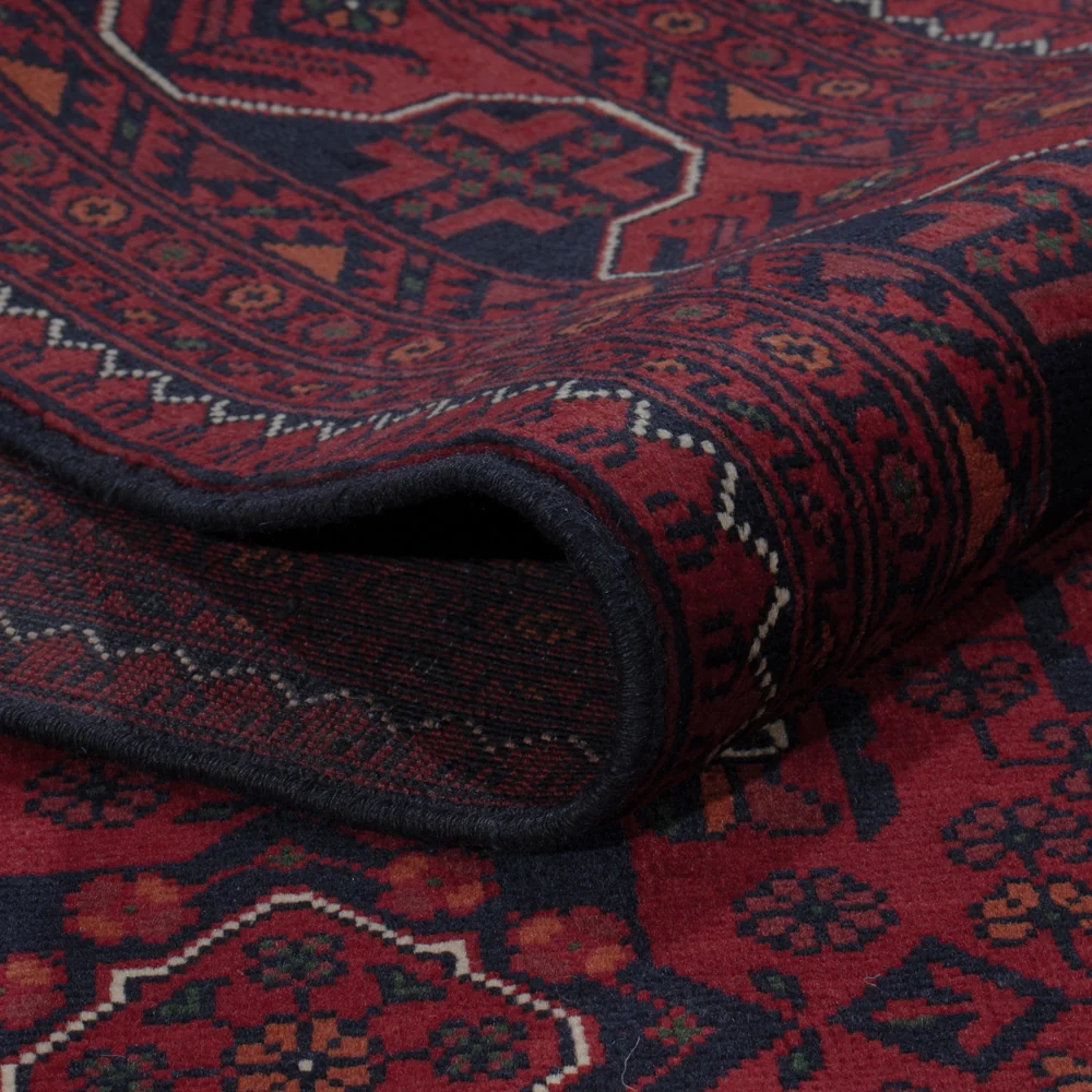 Afghanske tepper - Kunduz - 300 x 197 cm - mørk rød