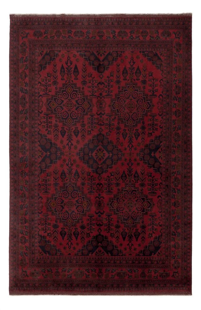 Afghanske tepper - Kunduz - 300 x 200 cm - rød