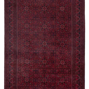Afghanske tepper - Kunduz - 301 x 199 cm - mørk rød