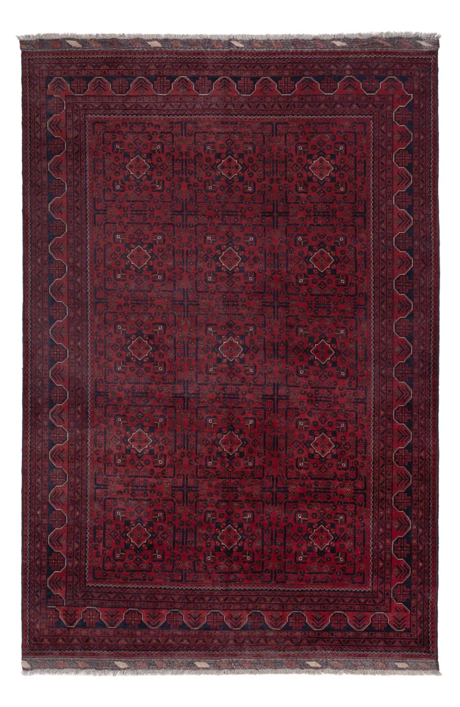 Afghanske tepper - Kunduz - 301 x 199 cm - mørk rød