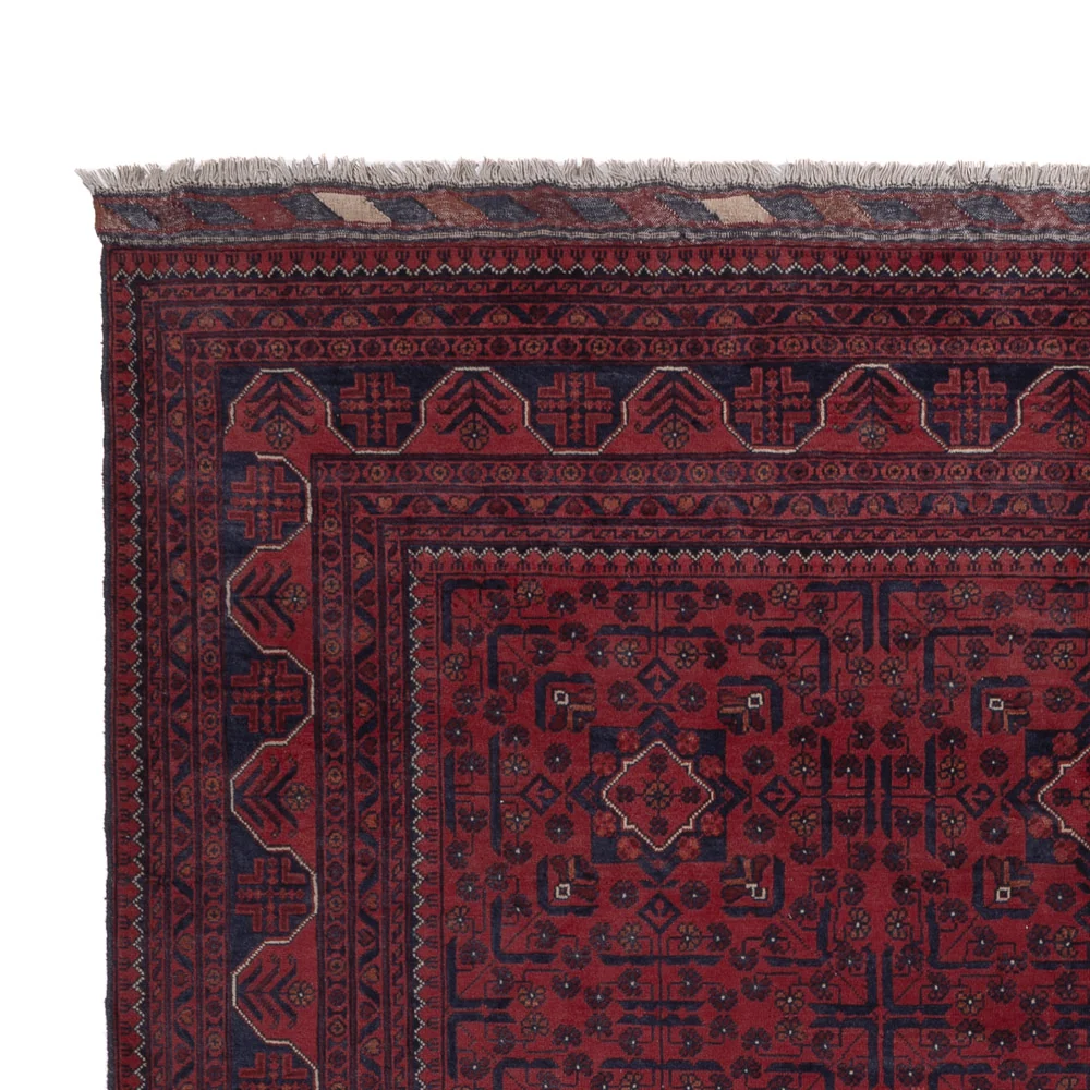 Afghanske tepper - Kunduz - 301 x 199 cm - mørk rød