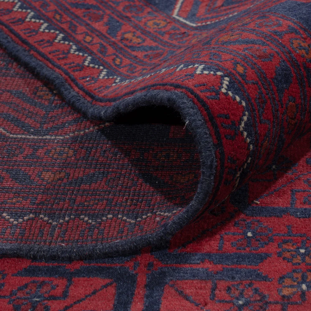 Afghanske tepper - Kunduz - 301 x 199 cm - mørk rød