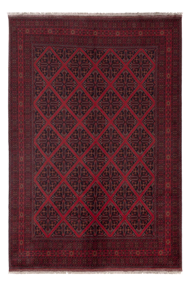 Afghanske tepper - Kunduz - 302 x 203 cm - rød