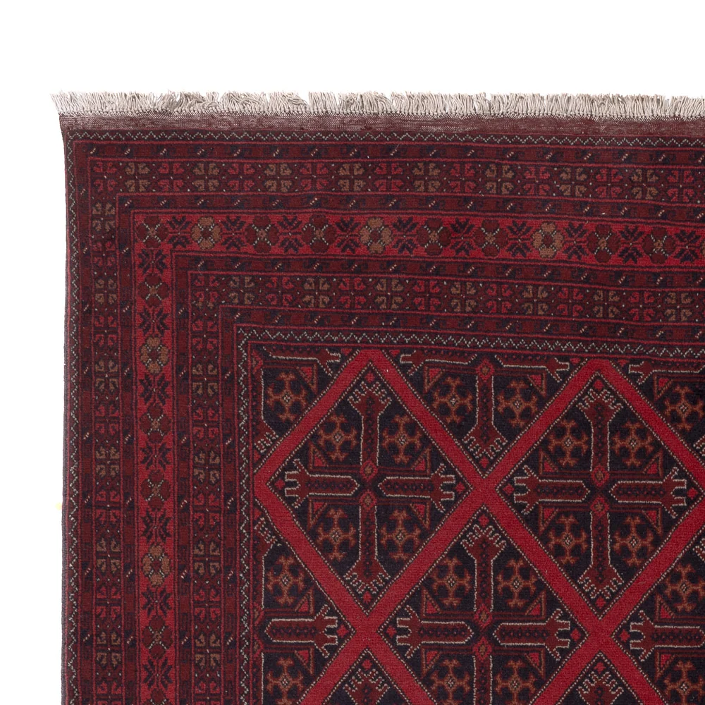 Afghanske tepper - Kunduz - 302 x 203 cm - rød