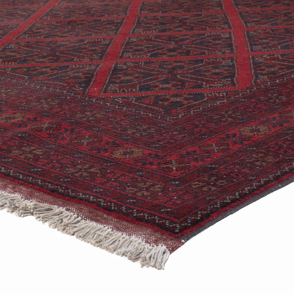 Afghanske tepper - Kunduz - 302 x 203 cm - rød